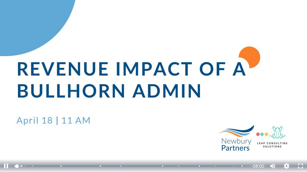 Revenue Impact of a Bullhorn Admin