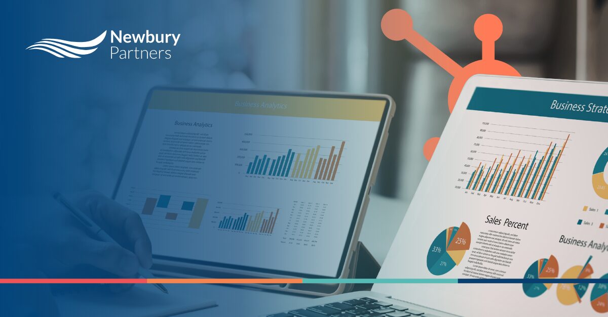 Staffing operations leader reviewing HubSpot reports staffing teams use to track sales performance.
